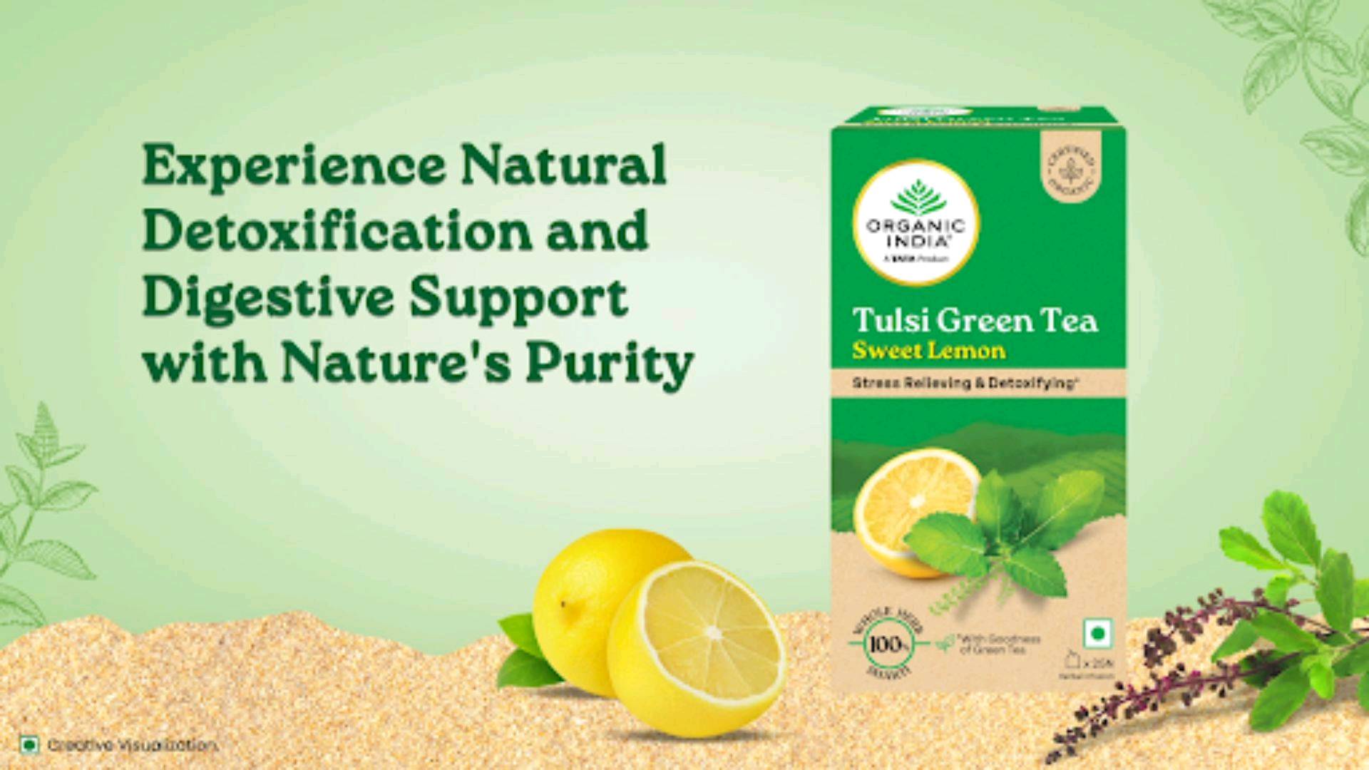 Thé vert Tulsi Bio Citron - Détox et bien-être — visuel 2