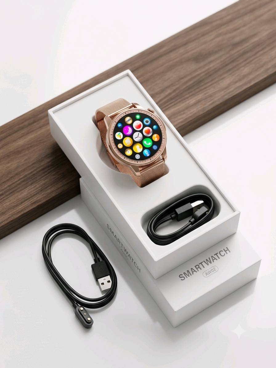 montre connectée Femme V65 couleur or femme — visuel 3