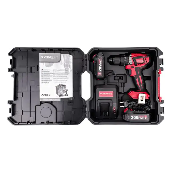 visseuse/ perceuse sans fil et sans balais WORCRAFT CHD-S20LiBAS 74 pieces — visuel 10