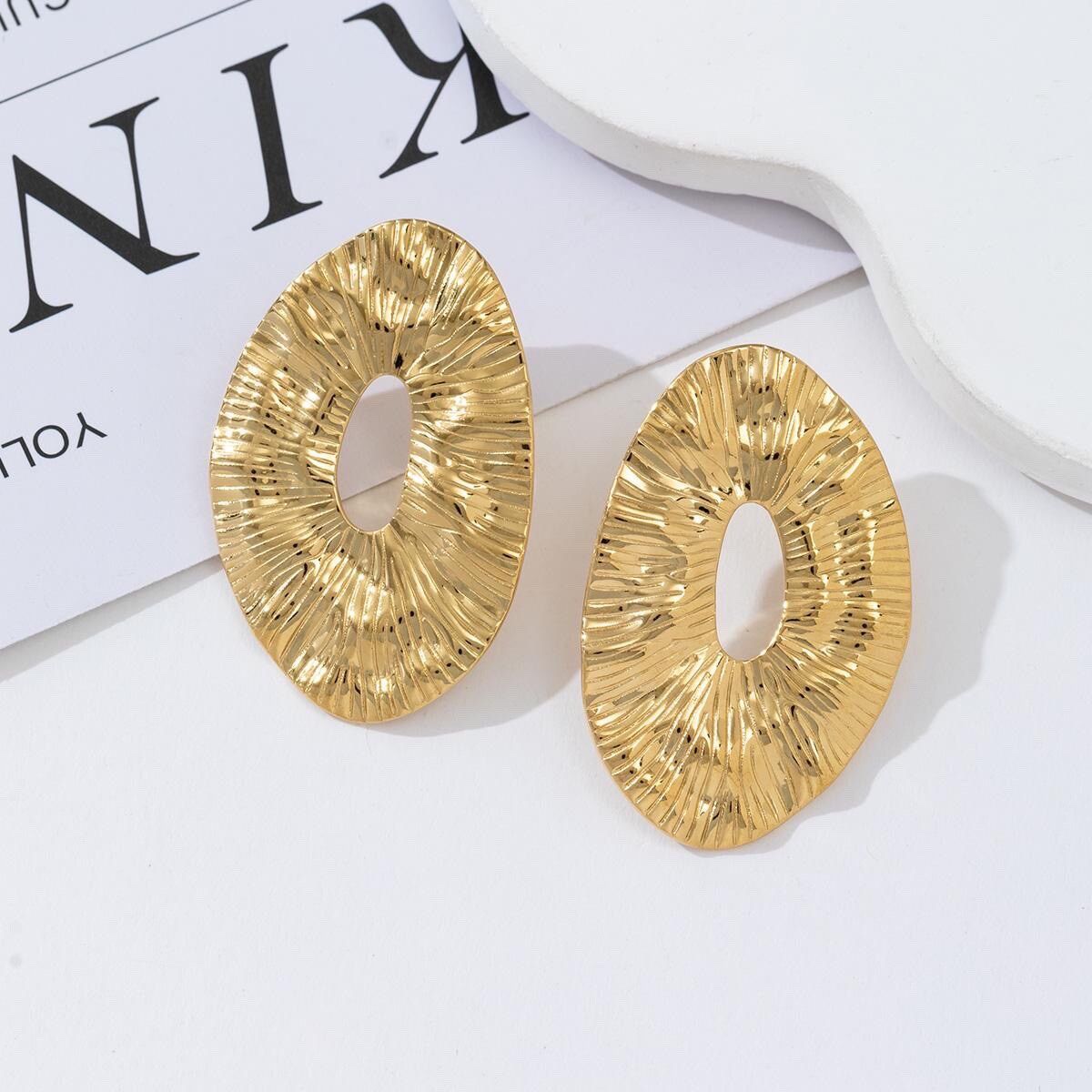 Boucles d’oreilles en acier inoxydable 