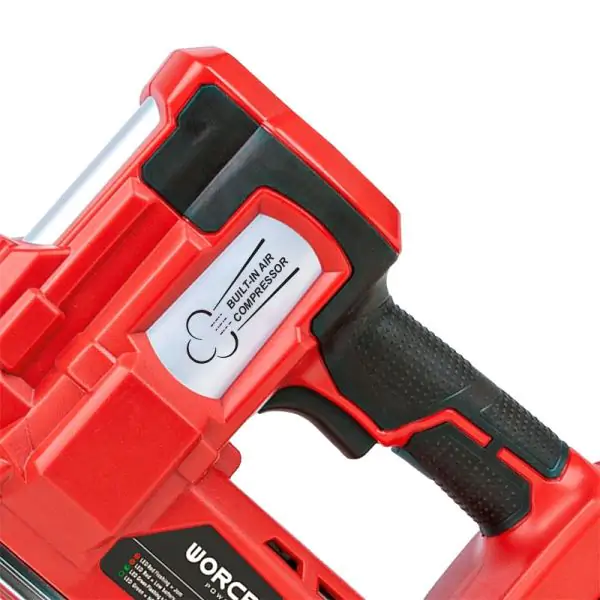 Grosse Cloueuse sans fil WORCRAFT CNS‑S20LiH + batterie 2ah et chargeur — visuel 12