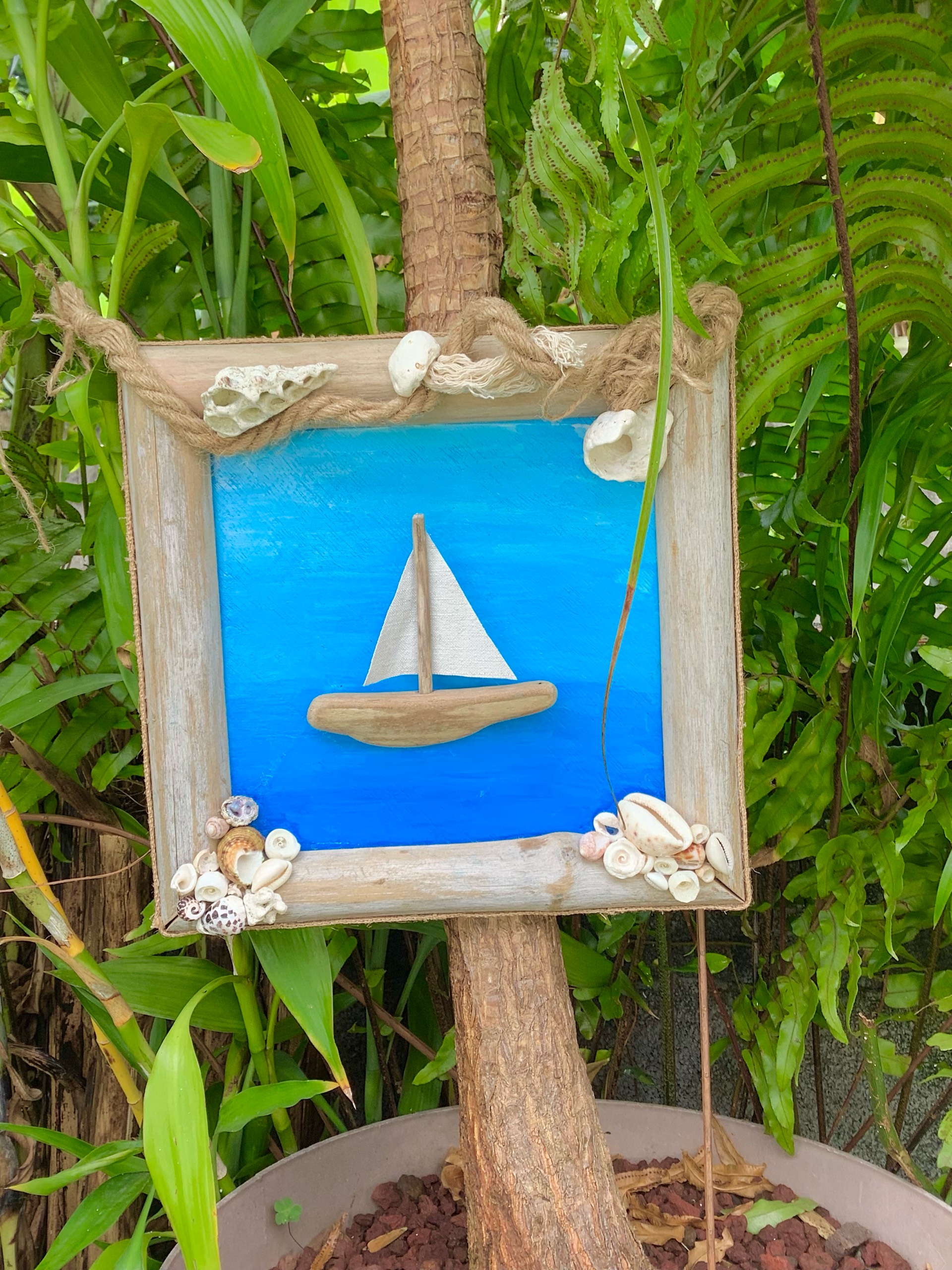 tableau déco en bois flotté « la mer » — visuel 4