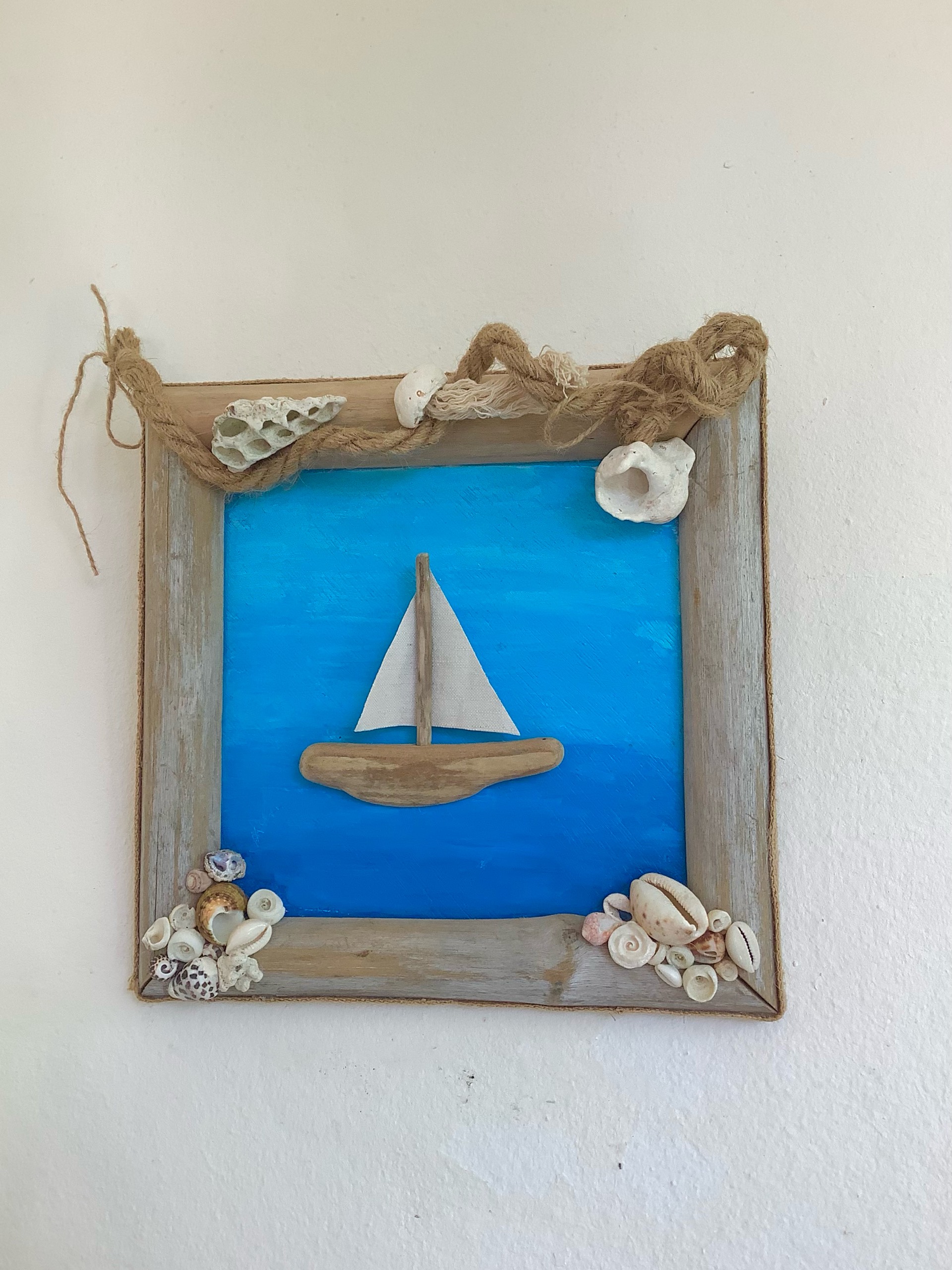 tableau déco en bois flotté « la mer » — visuel 3