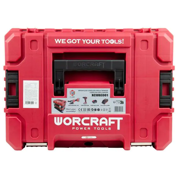 x cube 001 meuleuse 6 vitesses + perceuse + 2 batterie 4ah+ cube worcraft — visuel 10
