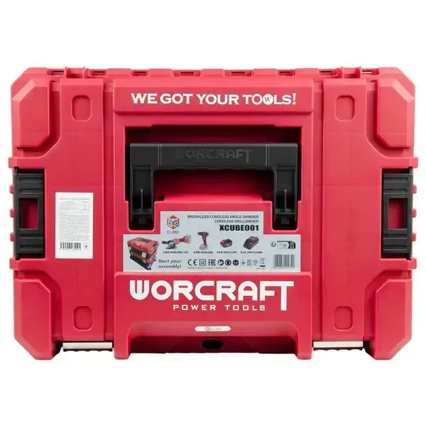 x cube 001 meuleuse 6 vitesses + perceuse + 2 batterie 4ah+ cube worcraft  — visuel 10