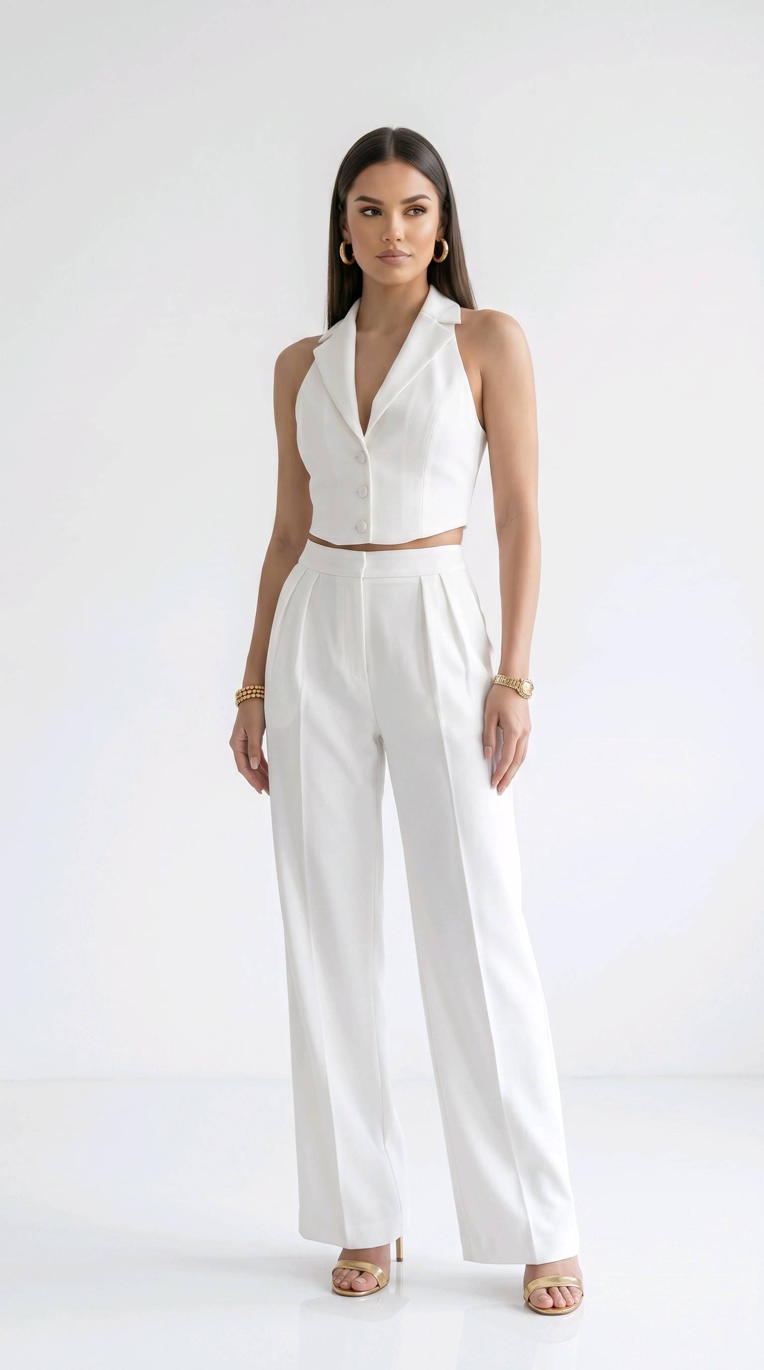 Tailleur crop top "Lyna" — visuel 2