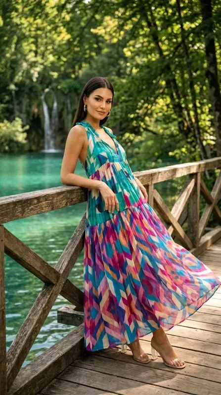 Robe longue "Azura" — visuel 2