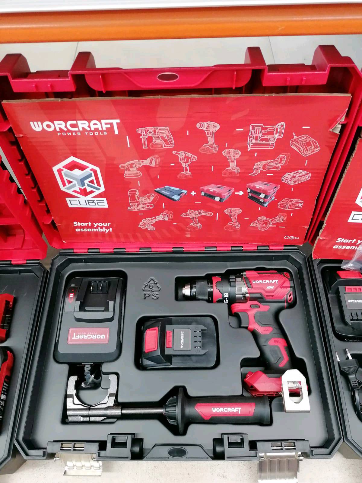 Nouvelle perceuse Worcraft Surpuissante 100NM moteur BRUSLESS sans balai Coffret une batterie 4ah et chargeur 