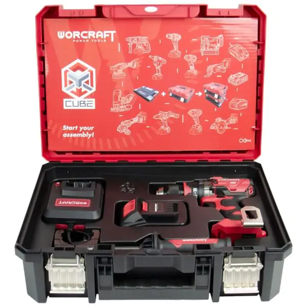 Nouvelle perceuse Worcraft Surpuissante 100NM moteur BRUSLESS sans balai Coffret une batterie 4ah et chargeur — visuel 3