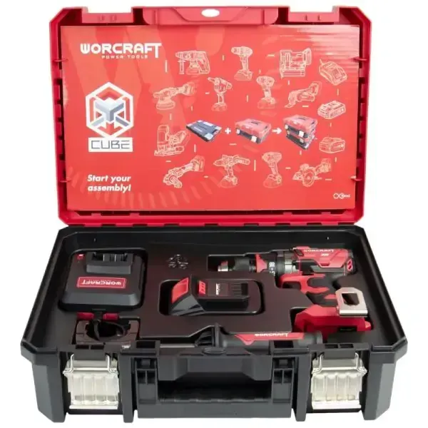 Nouvelle perceuse Worcraft Surpuissante 100NM moteur BRUSLESS sans balai Coffret une batterie 4ah et chargeur  — visuel 3
