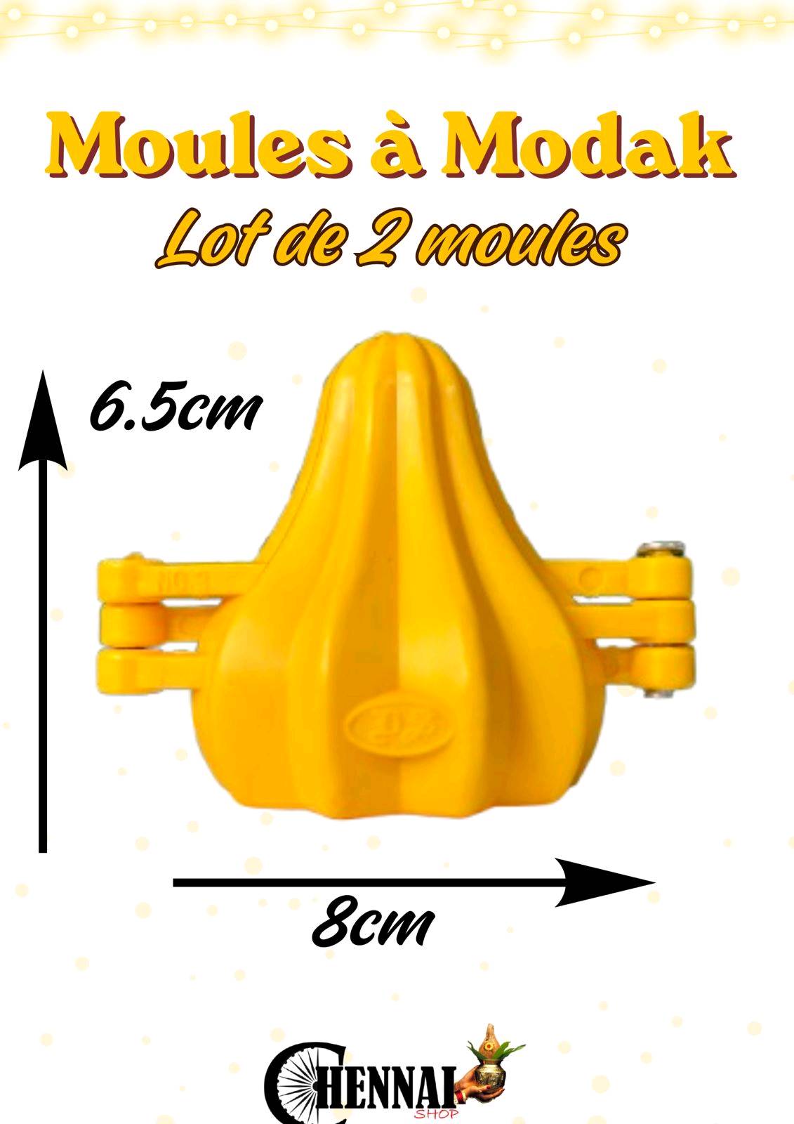 Lot de 2 moules Modak - Forme traditionnelle — visuel 3