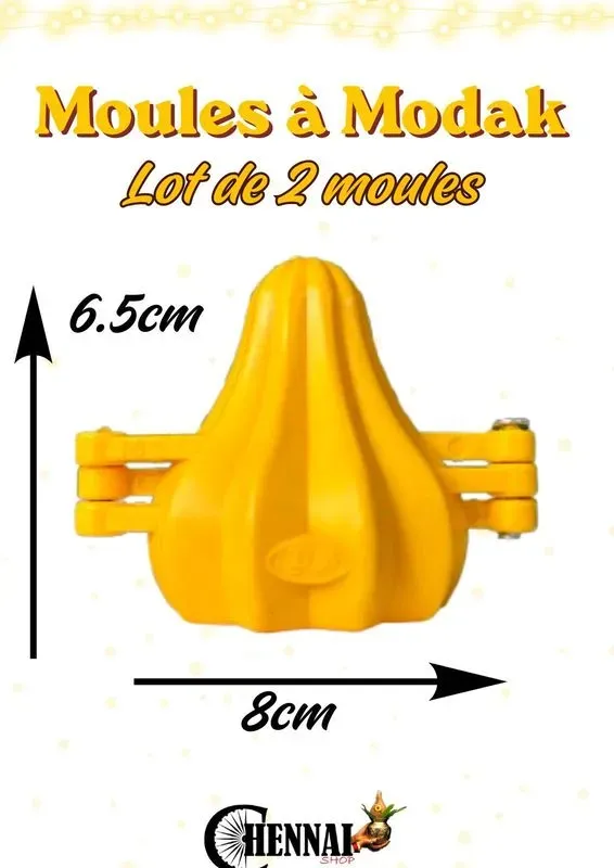 Lot de 2 moules Modak - Forme traditionnelle — visuel 3