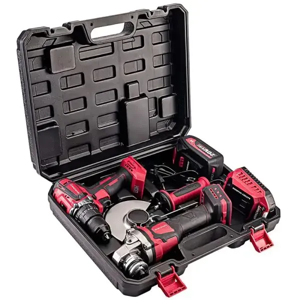 Perceuse + meuleuse + 1 batterie 4ah WORCRAFT+ chargeur NEUF en coffret — visuel 2