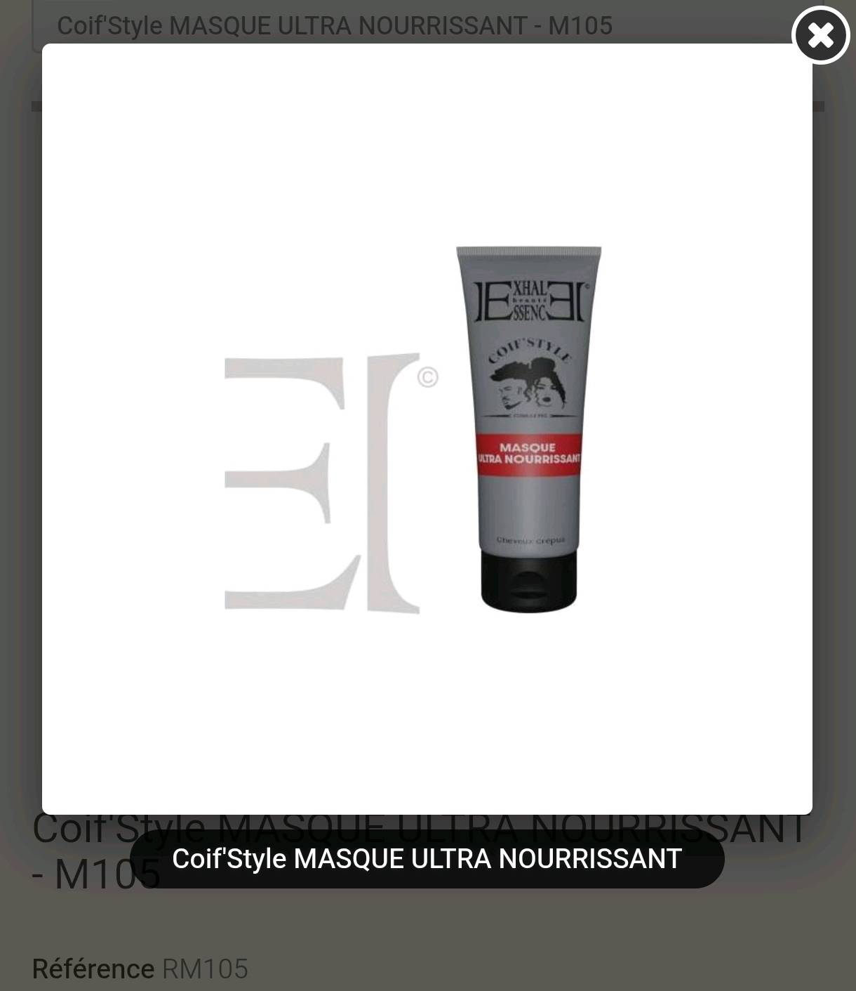 Masque Ultra Nourrissant Coif'Style pour Cheveux Crépus