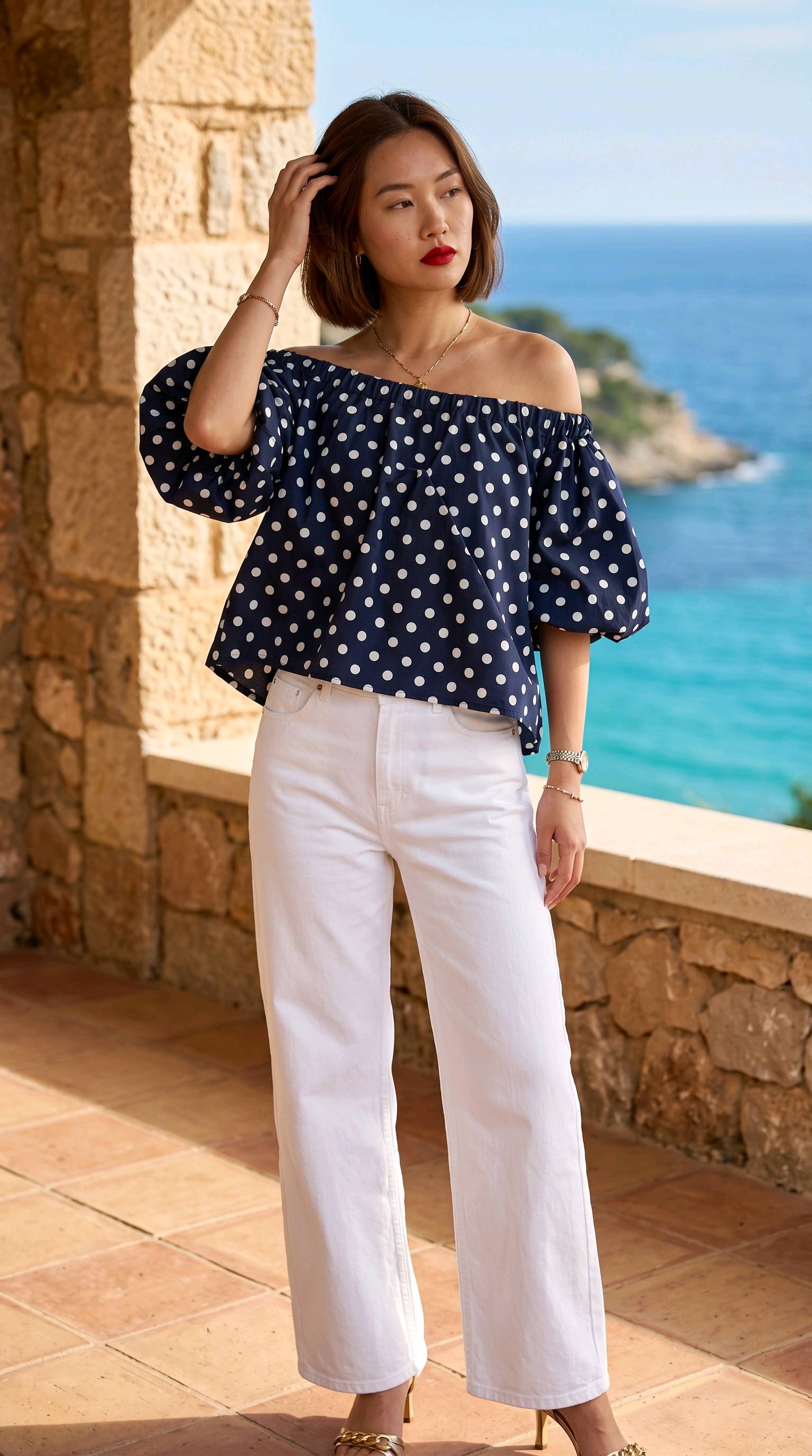 Top "Suzanna" à pois — visuel 3