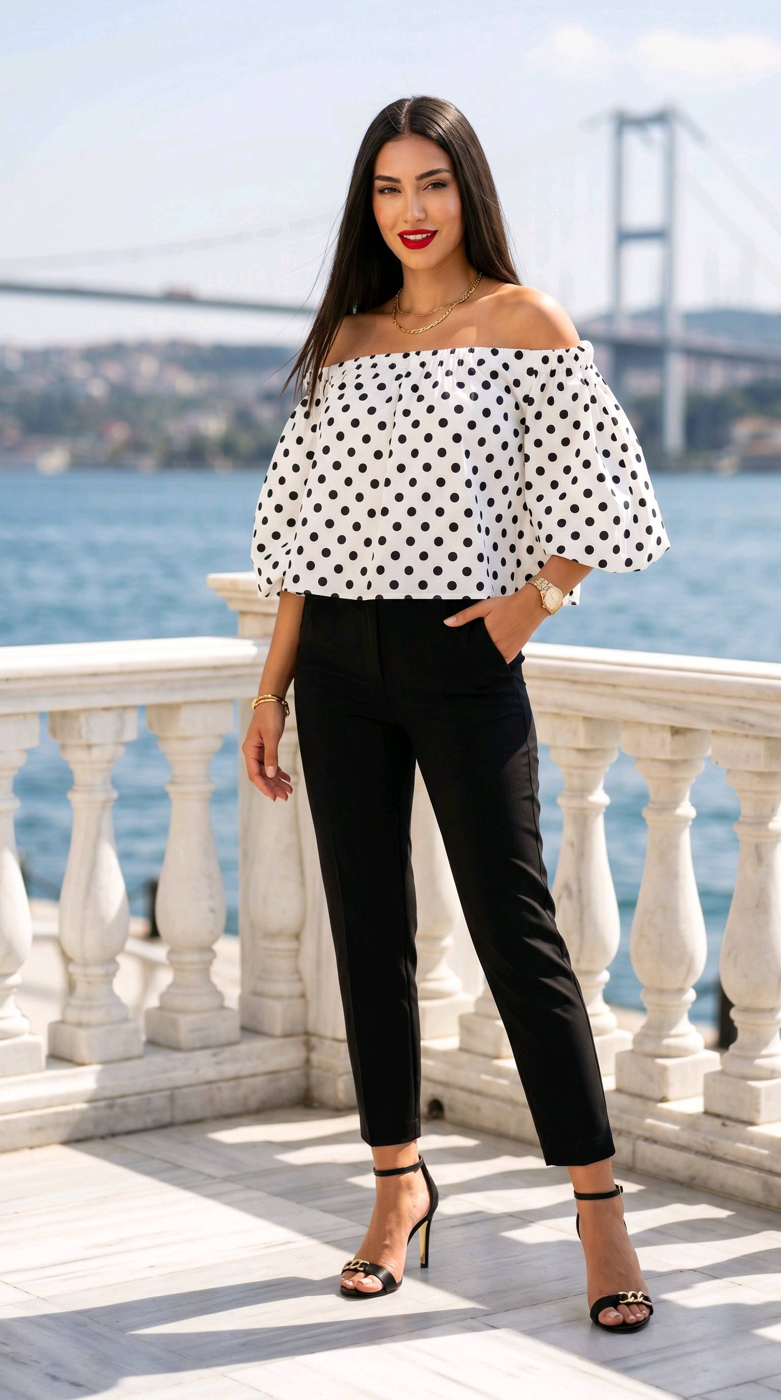 Top "Suzanna" à pois — visuel 2