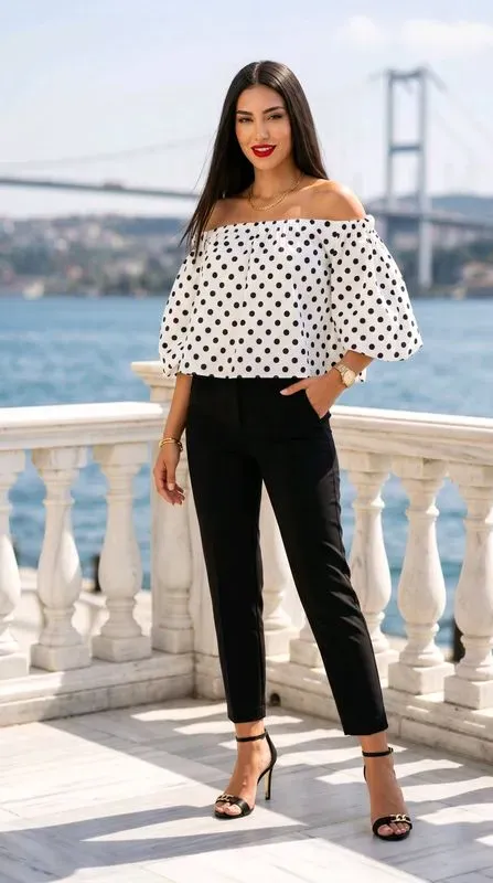 Top "Suzanna" à pois — visuel 2