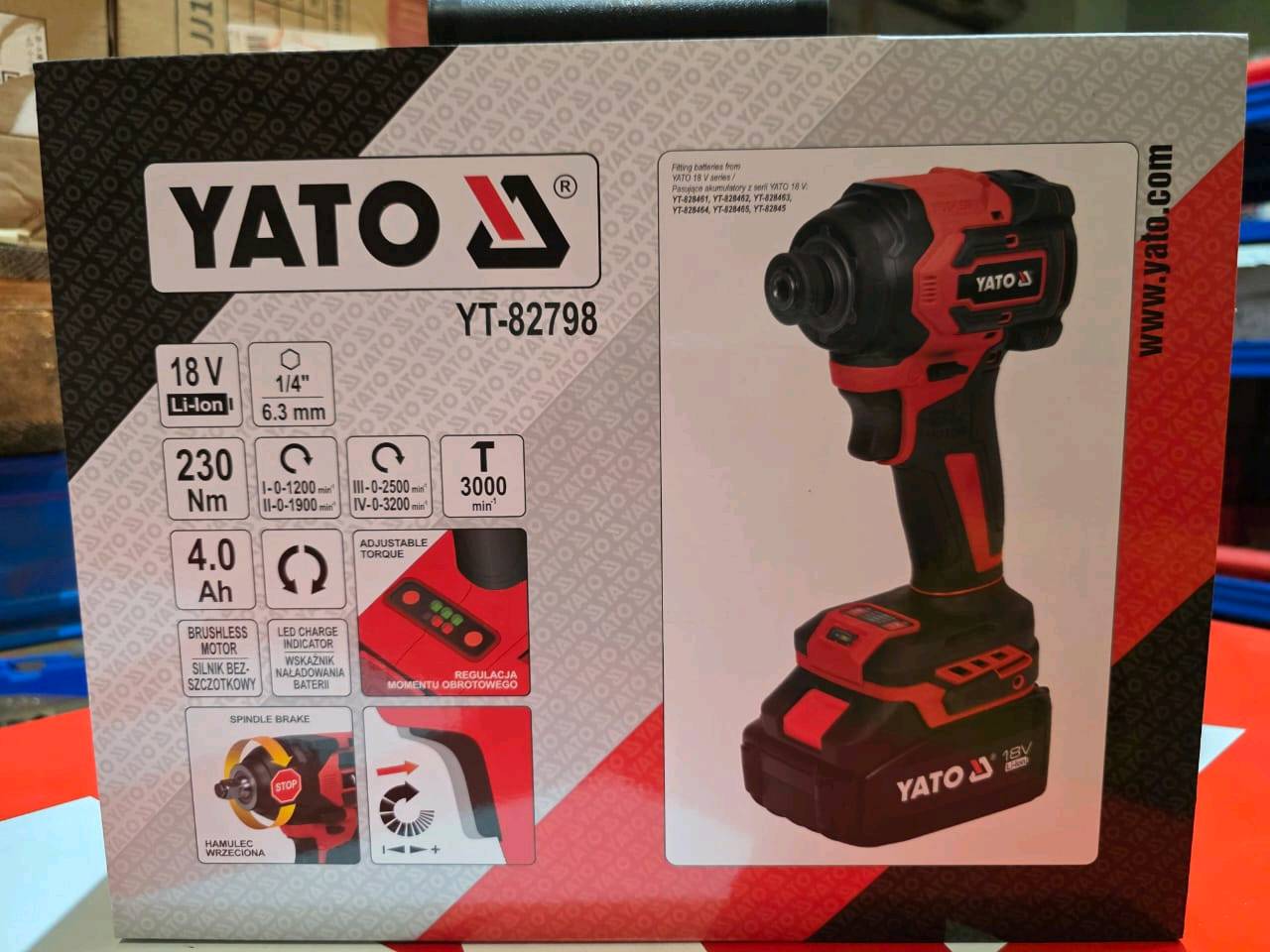 Visseuse à chocs YATO 18V Brushless 230 Nm – Batterie 4Ah — visuel 2