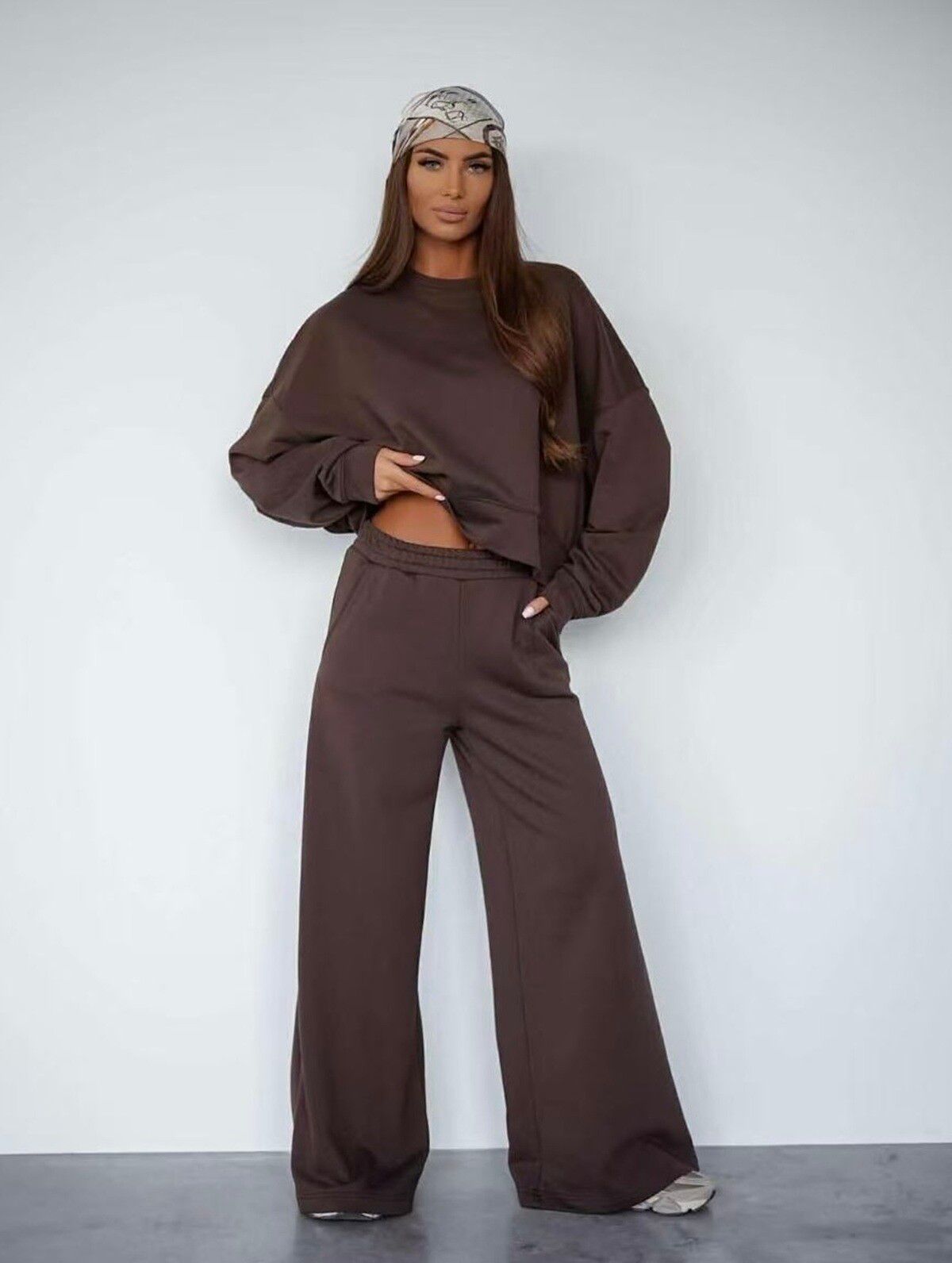 Ensemble Jogging Pattes Larges Basique — visuel 5