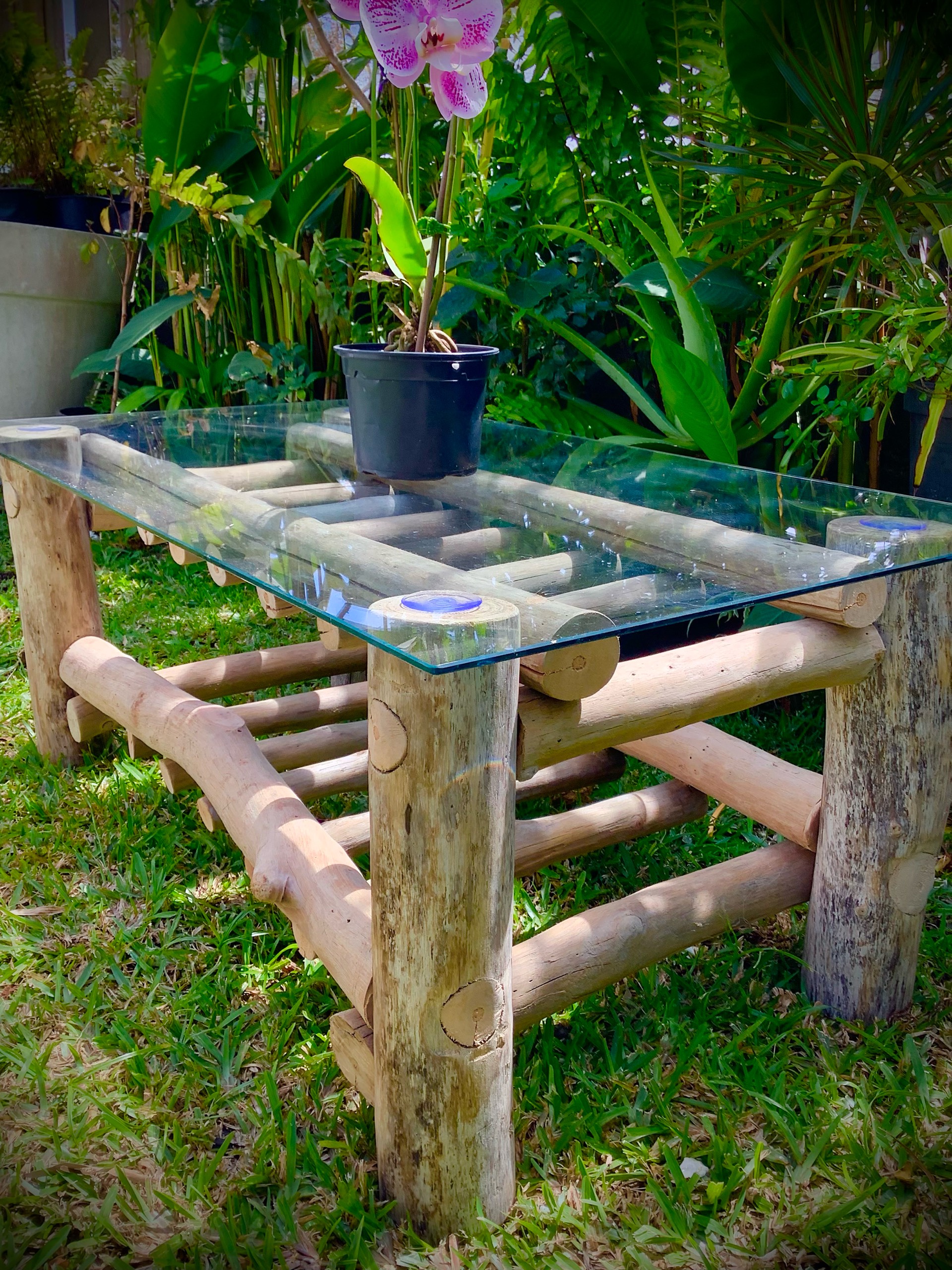 table basse bois flotté naturel — visuel 5