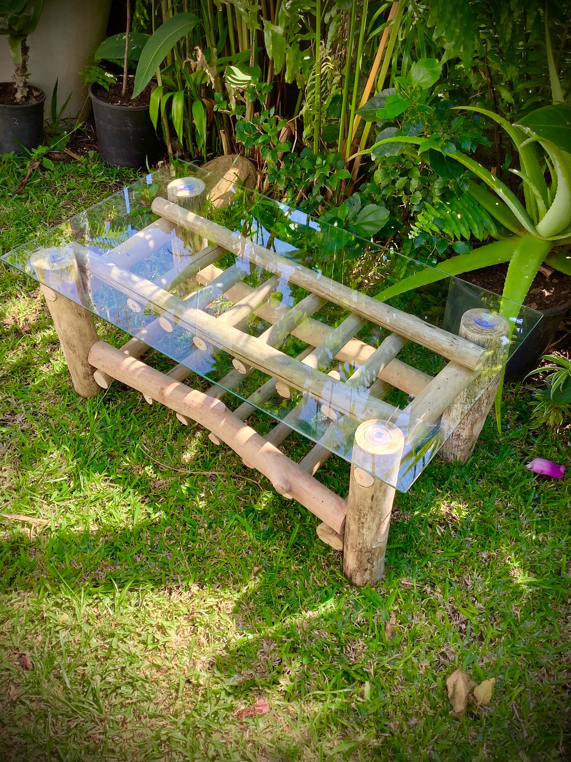 table basse bois flotté naturel — visuel 4