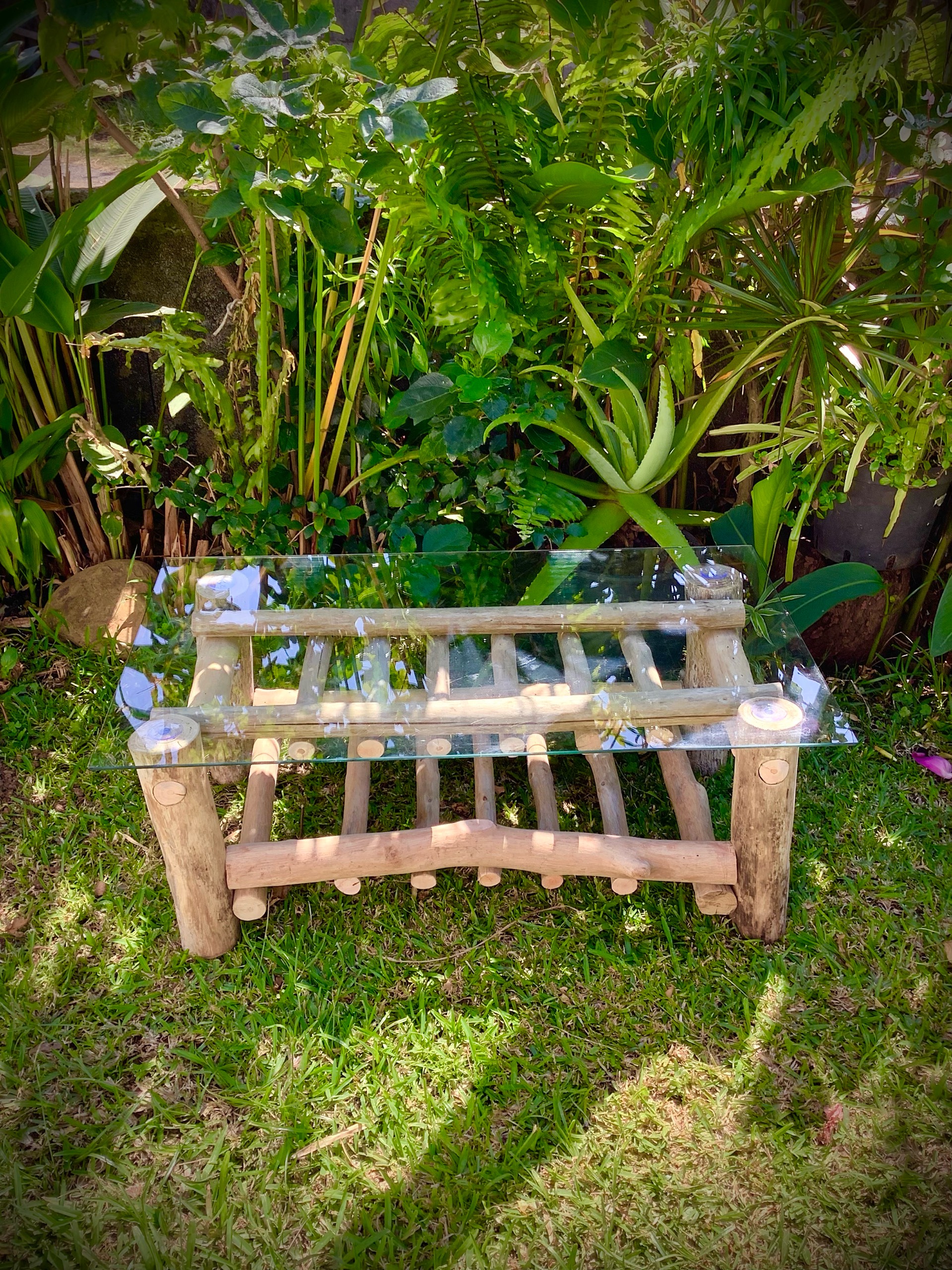 table basse bois flotté naturel — visuel 2