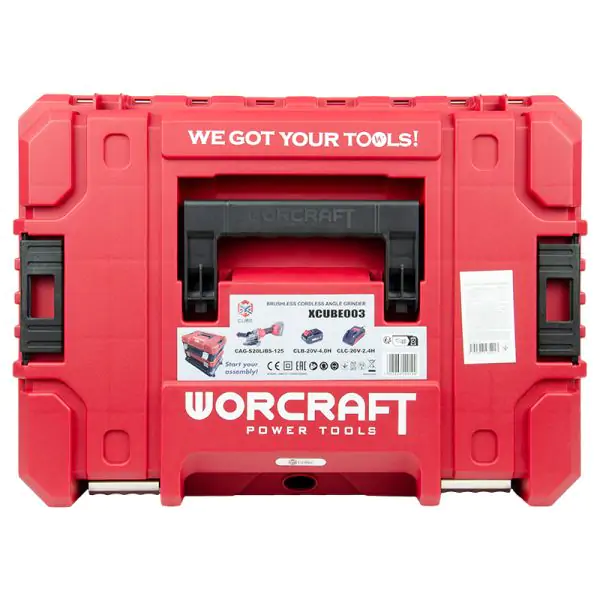 Meuleuse sans fil WORCRAFT Coffret 1 batterie 4ah et chargeur — visuel 10