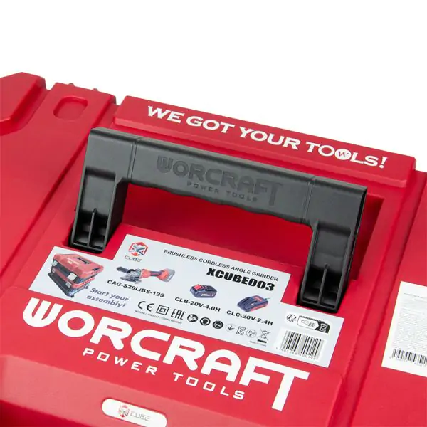 Meuleuse sans fil WORCRAFT Coffret 1 batterie 4ah et chargeur — visuel 12