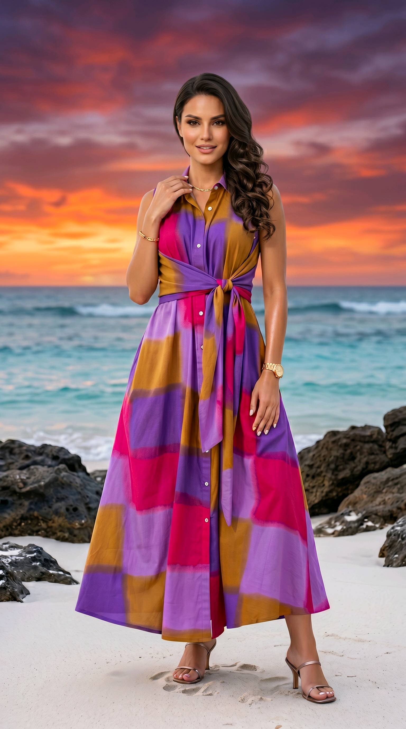 Robe chemise "Rainbow"đ â visuel 2