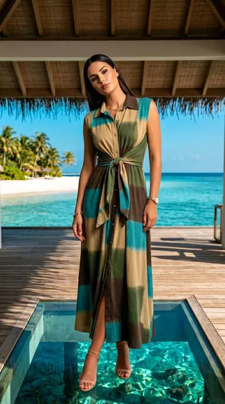 Robe chemise "Rainbow"🌈