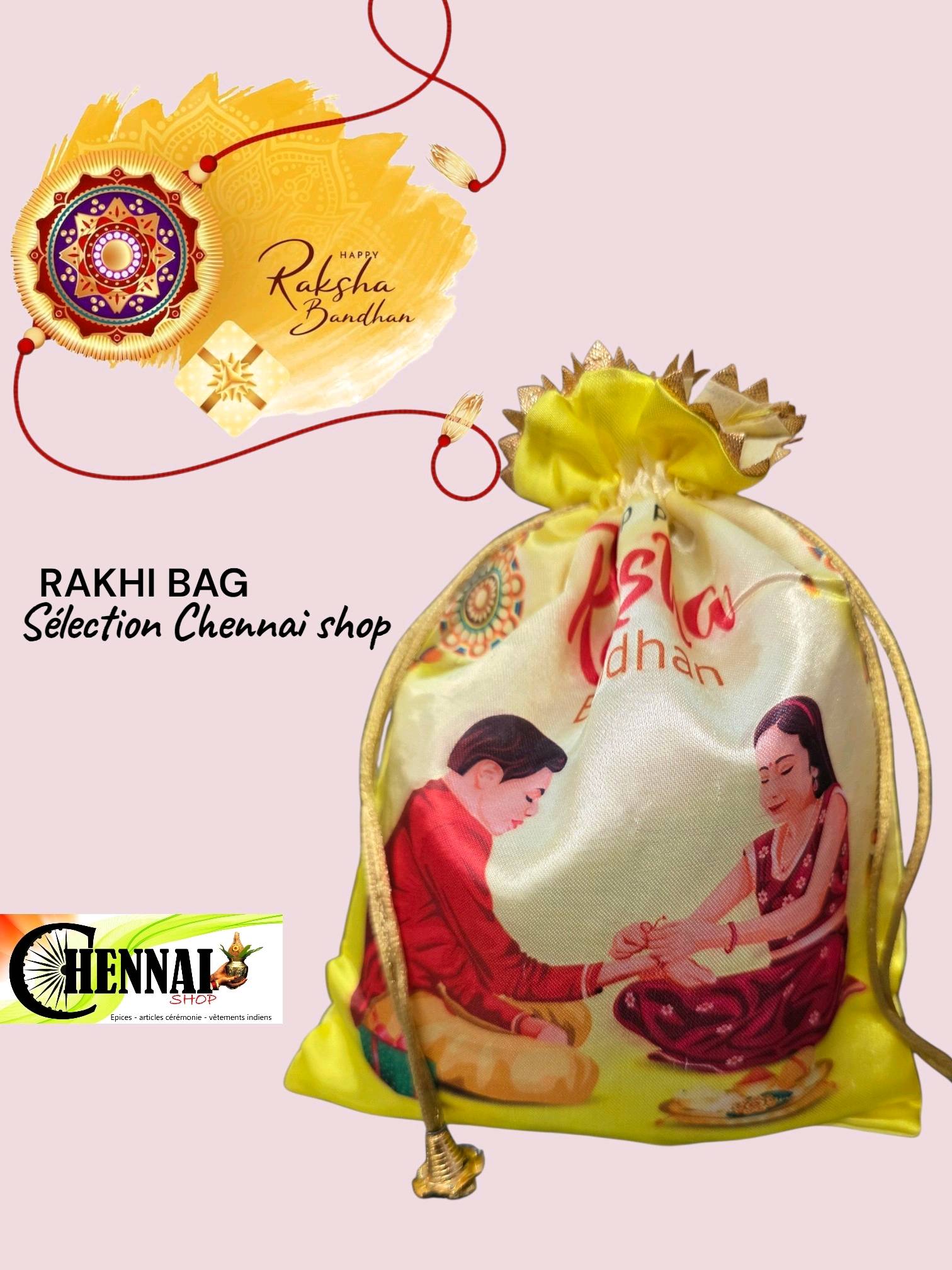 POCHETTE TISSUS RAKHI 19 X 24 CM — visuel 5