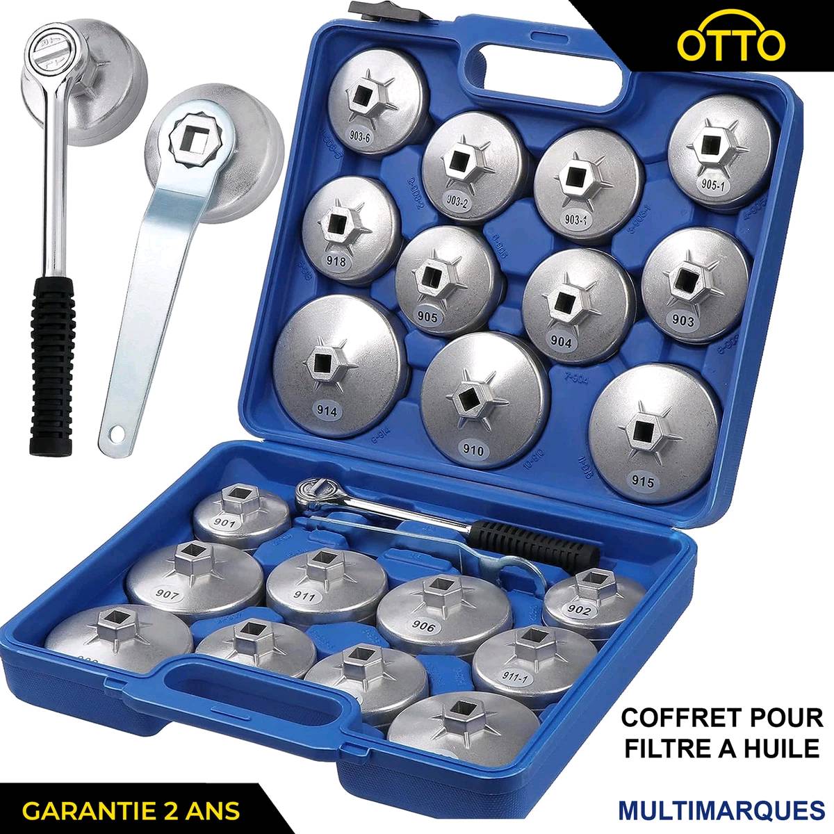 coffret 23 pièces cloches filtre à huile — visuel 1