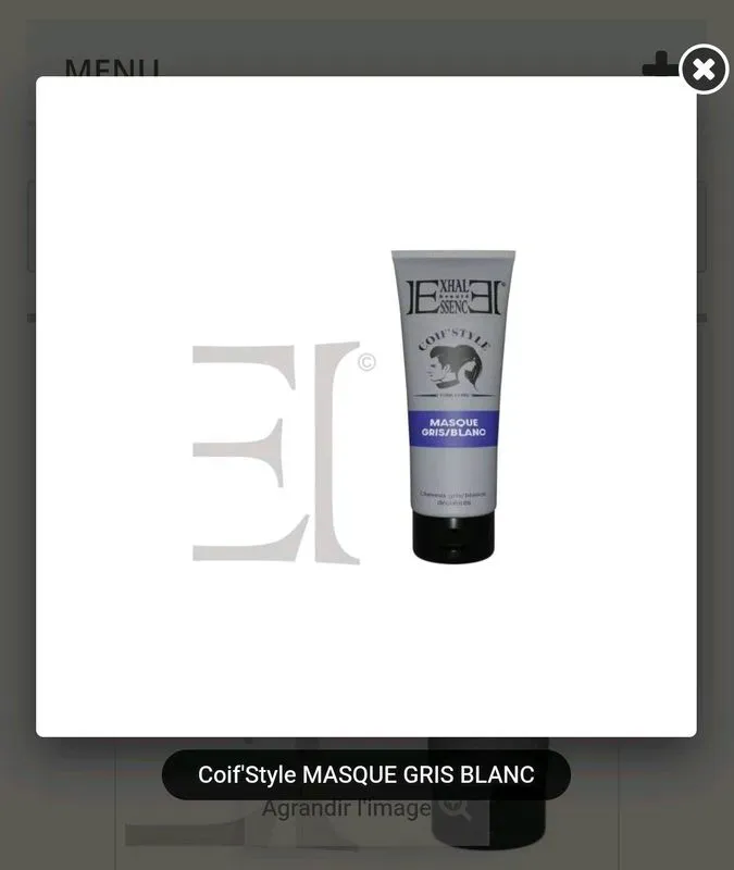 Coif'Style Masque tonifiant pour cheveux gris et blancs