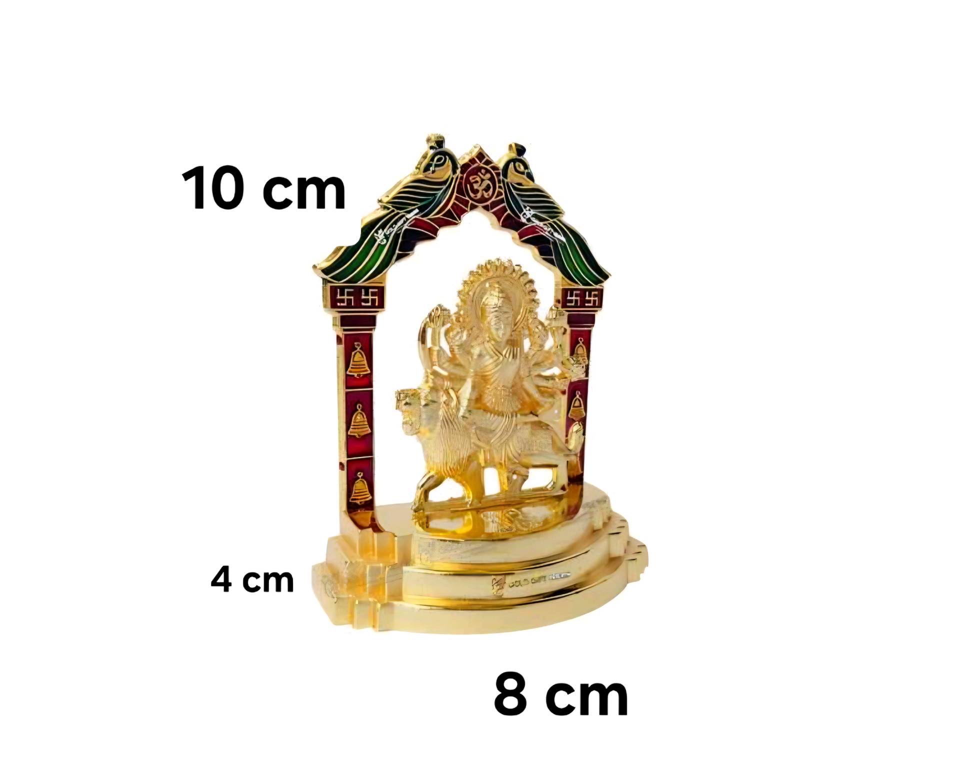 Statuette Déesse Durga dorée 10 cm — visuel 2