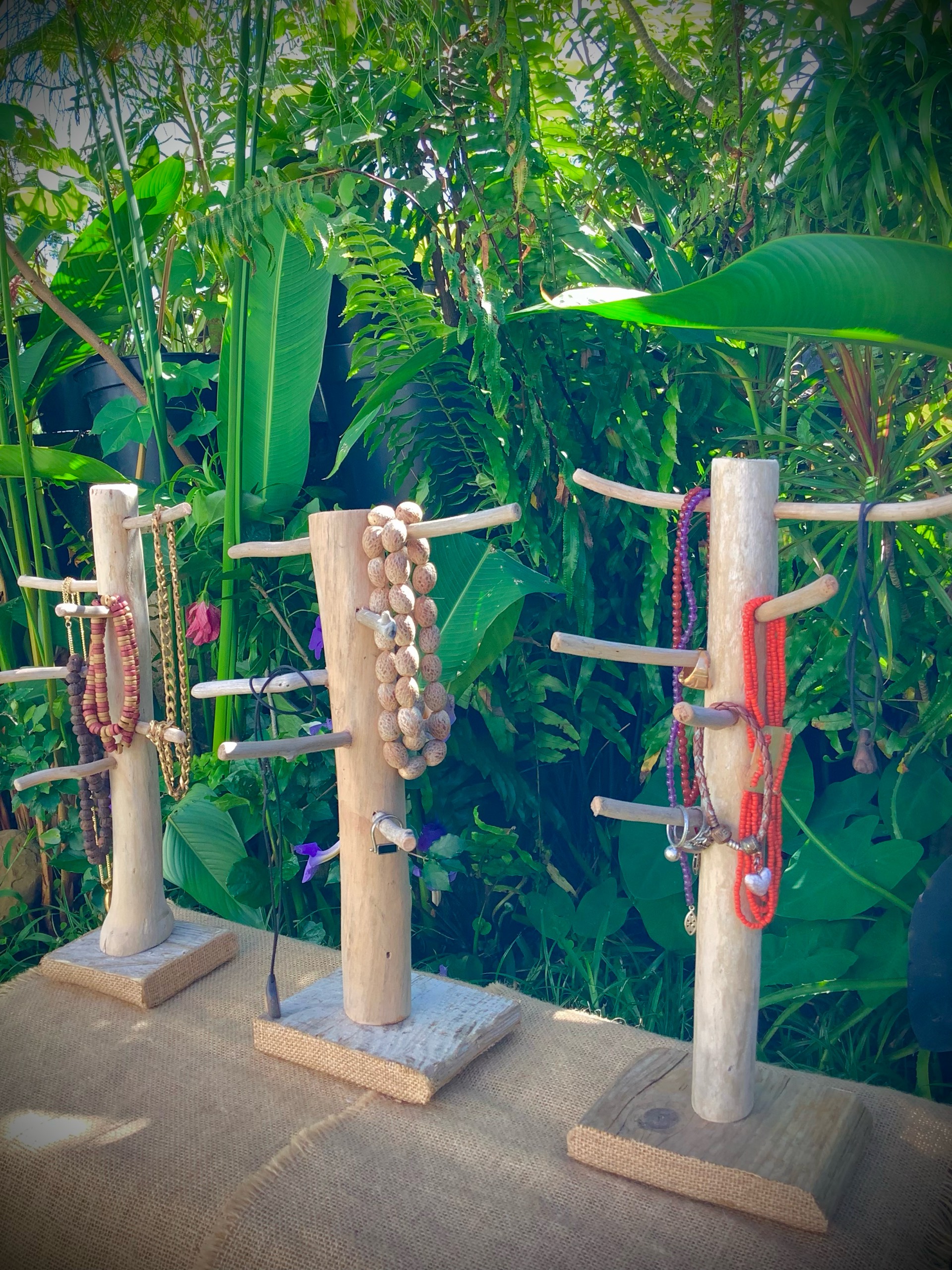 porte bijoux en bois flotté original 