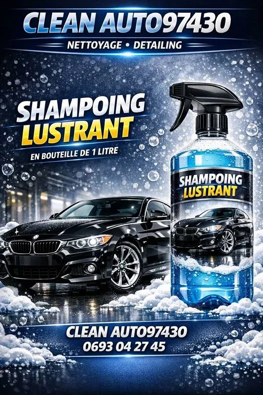 shampooing finition carosserie lustrant