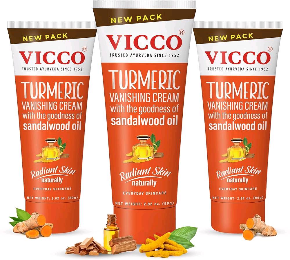 Vicco Turmeric Crème au curcuma et huile de santal - Éclat naturel 80gr — visuel 2