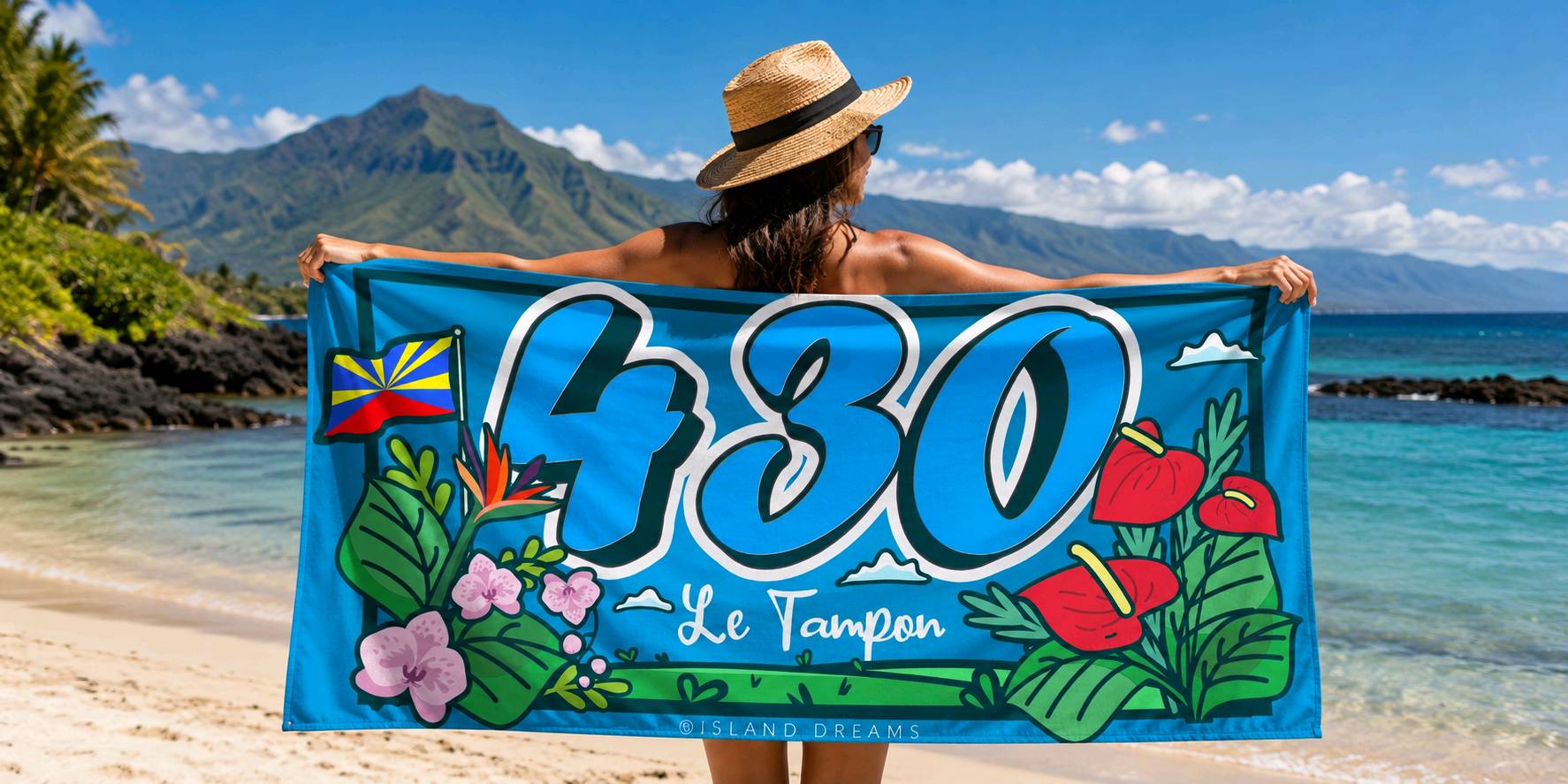 serviette de plage avec housse — visuel 4