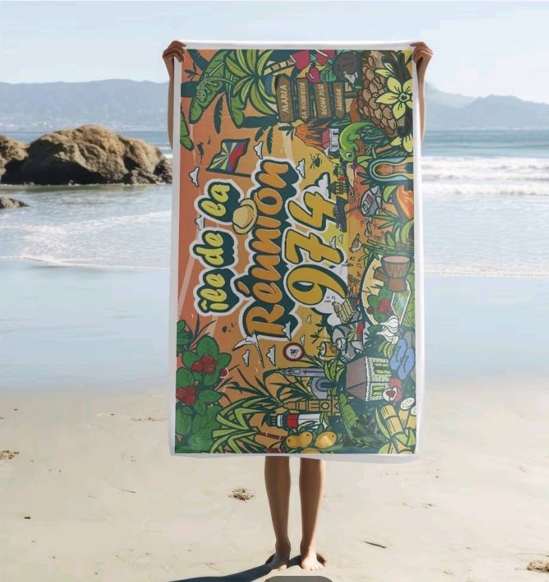 serviette de plage avec housse — visuel 2
