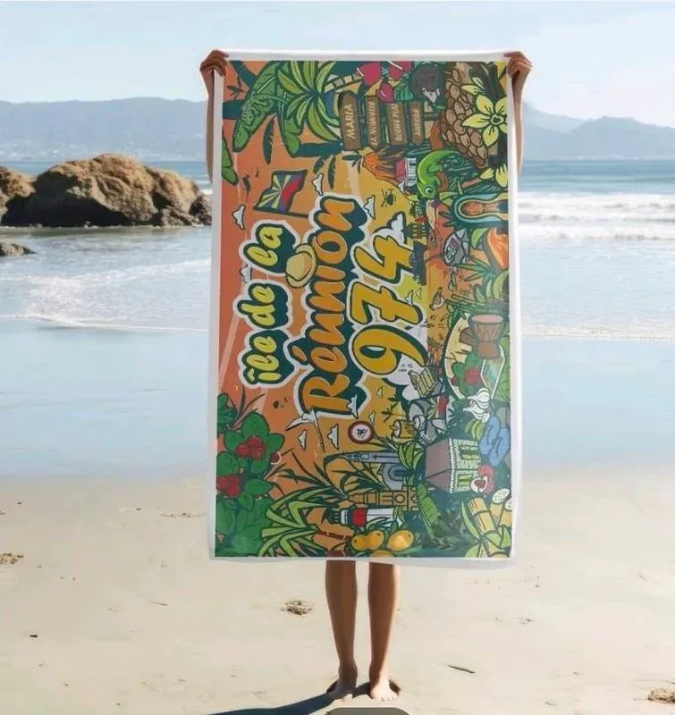 serviette de plage avec housse  — visuel 2