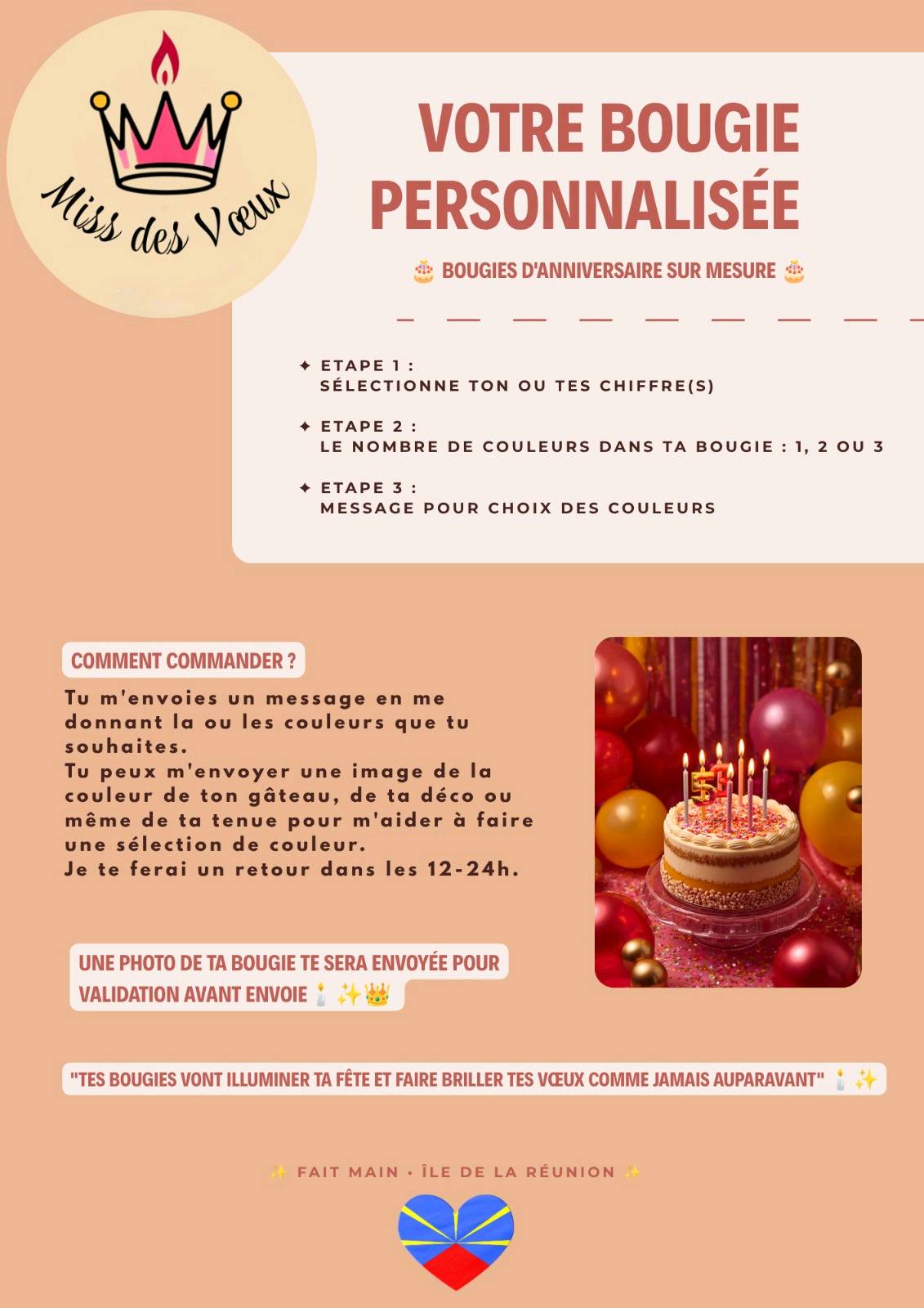 Personnalisation bougie anniversaire-Ta bougie