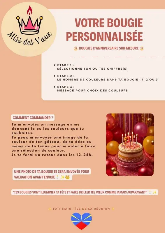 Personnalisation bougie anniversaire-Ta bougie