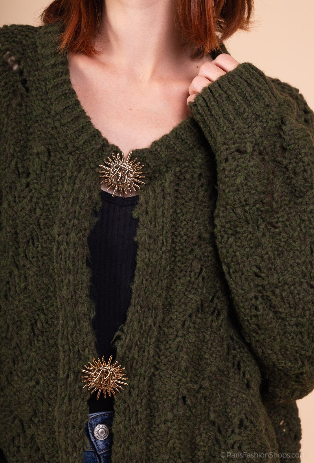 Gilet mohair 3 broches soleil — visuel 2