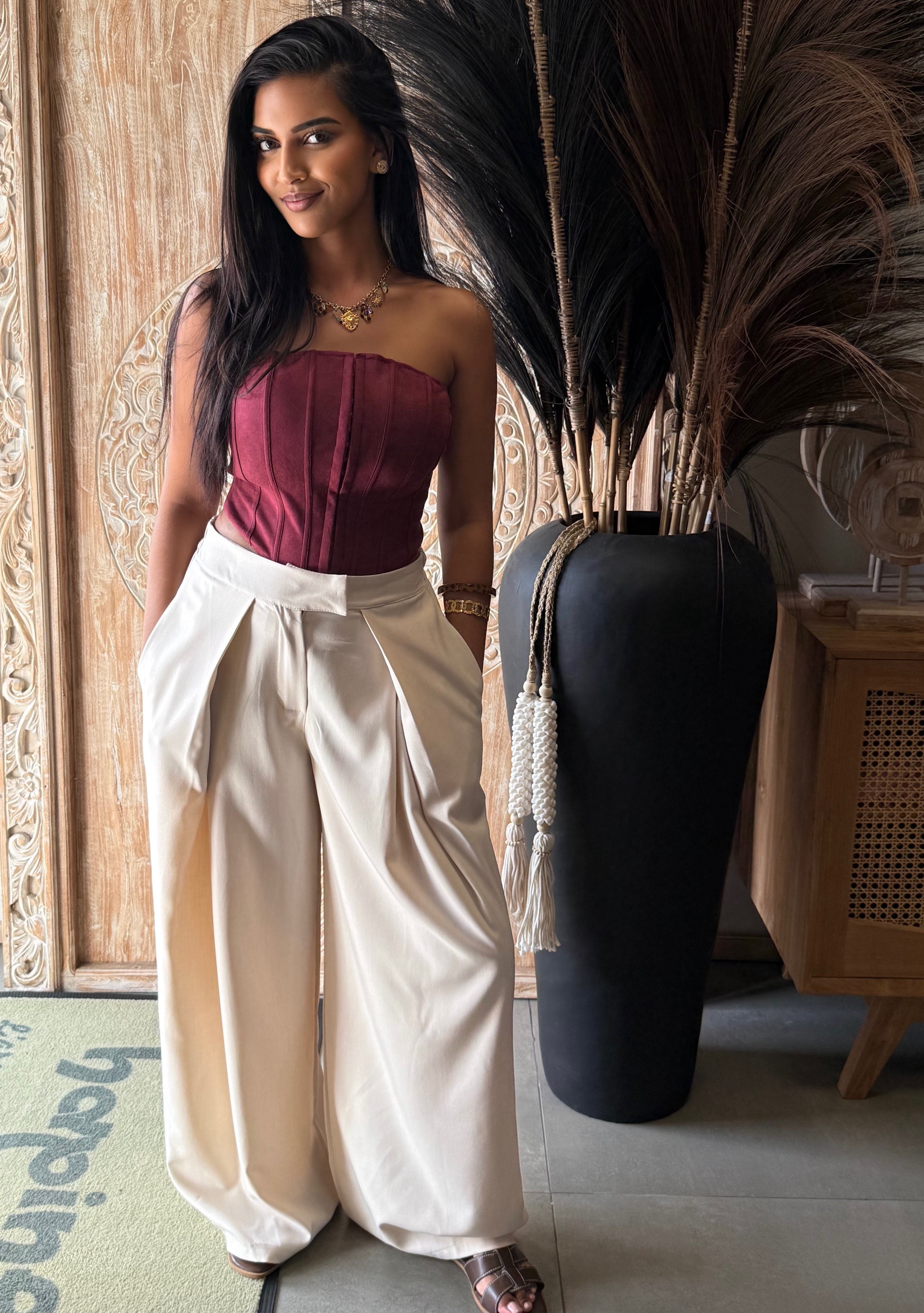 Bustier corset en daim — visuel 3