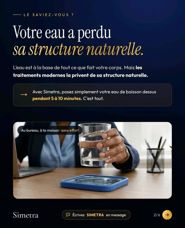 Carré de verre aux cristaux et minéraux pour l'équilibre naturel de l'eau — visuel 2