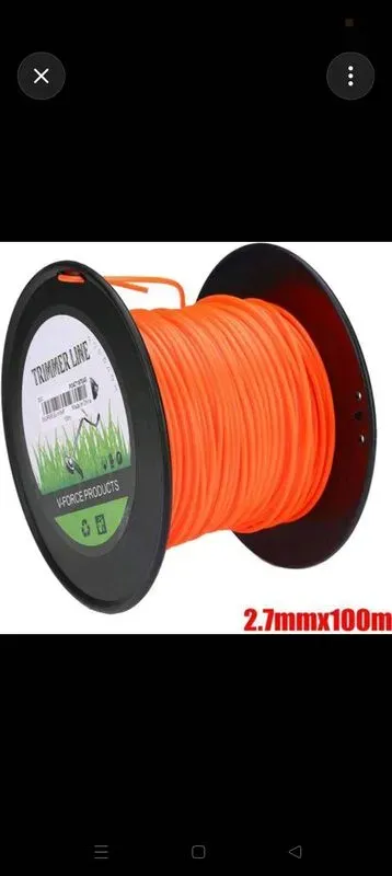 FIL DÉBROUSSAILLEUSE CARRE 2.7MM BOBINE DE 100M