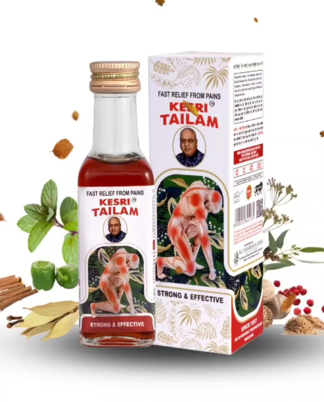 Huile Kesri Tailam – Soulagement rapide des douleurs musculaires