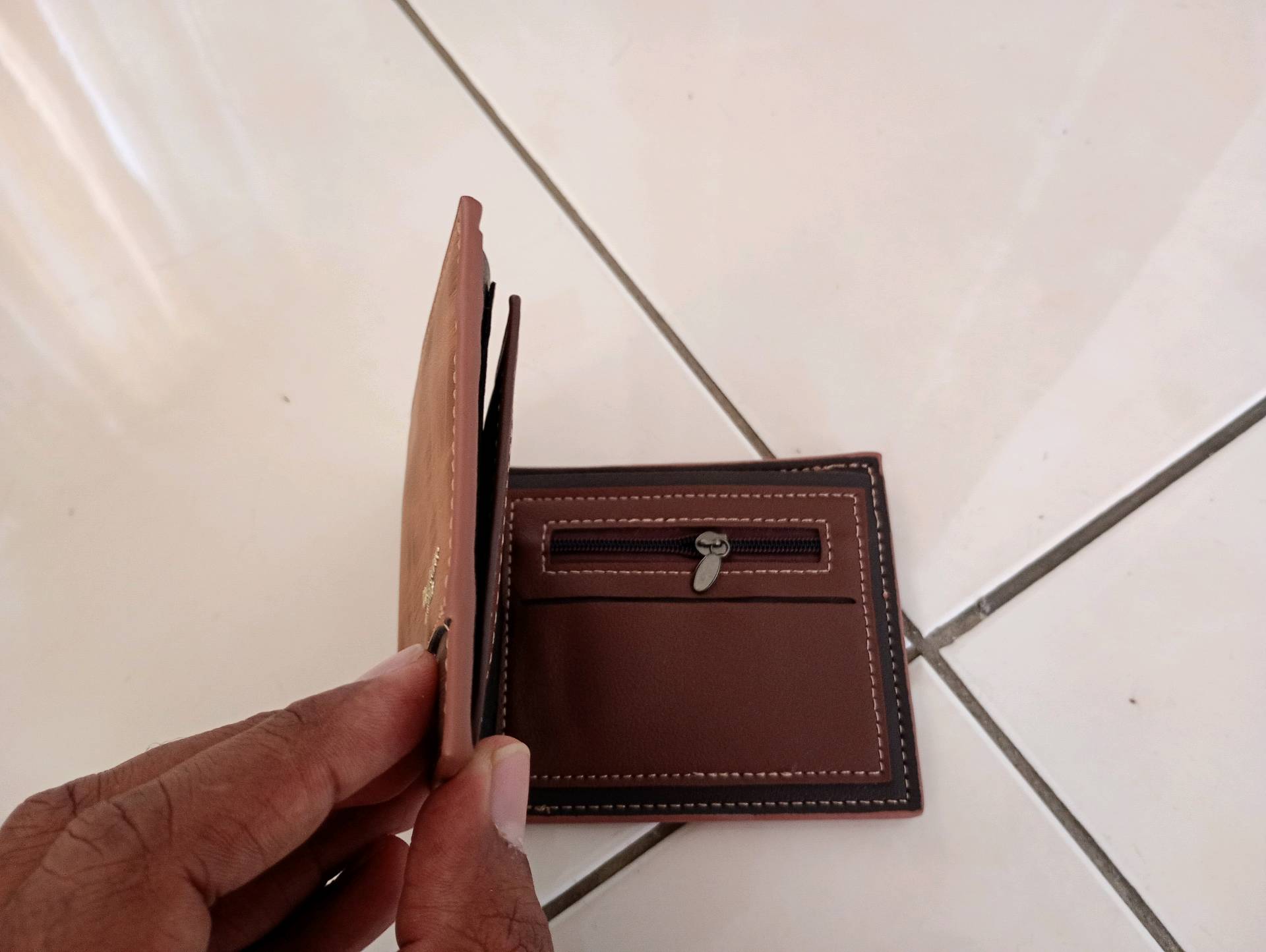 portefeuille en cuir Homme Men Bense — visuel 6