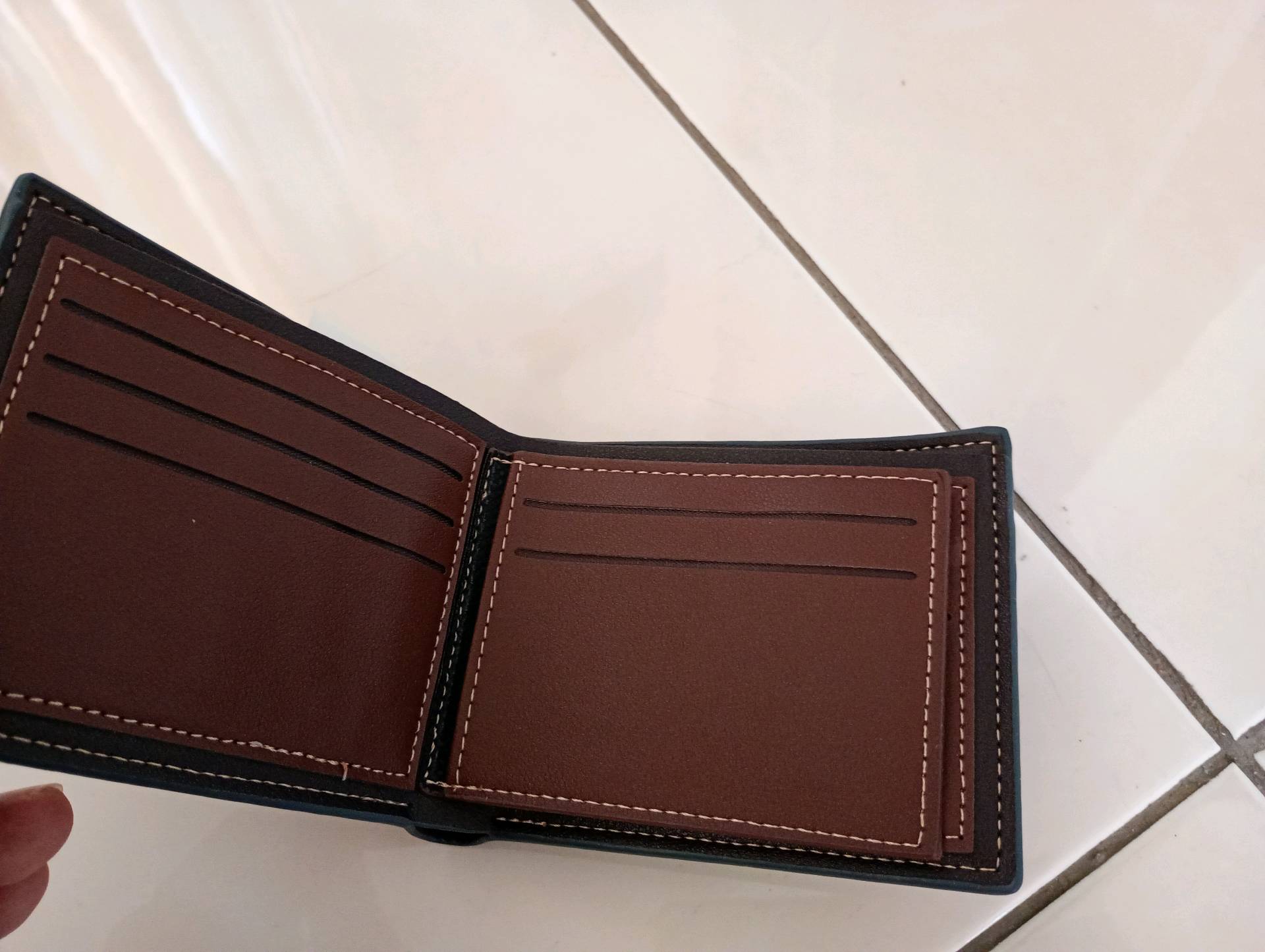 portefeuille en cuir Homme Men Bense — visuel 9