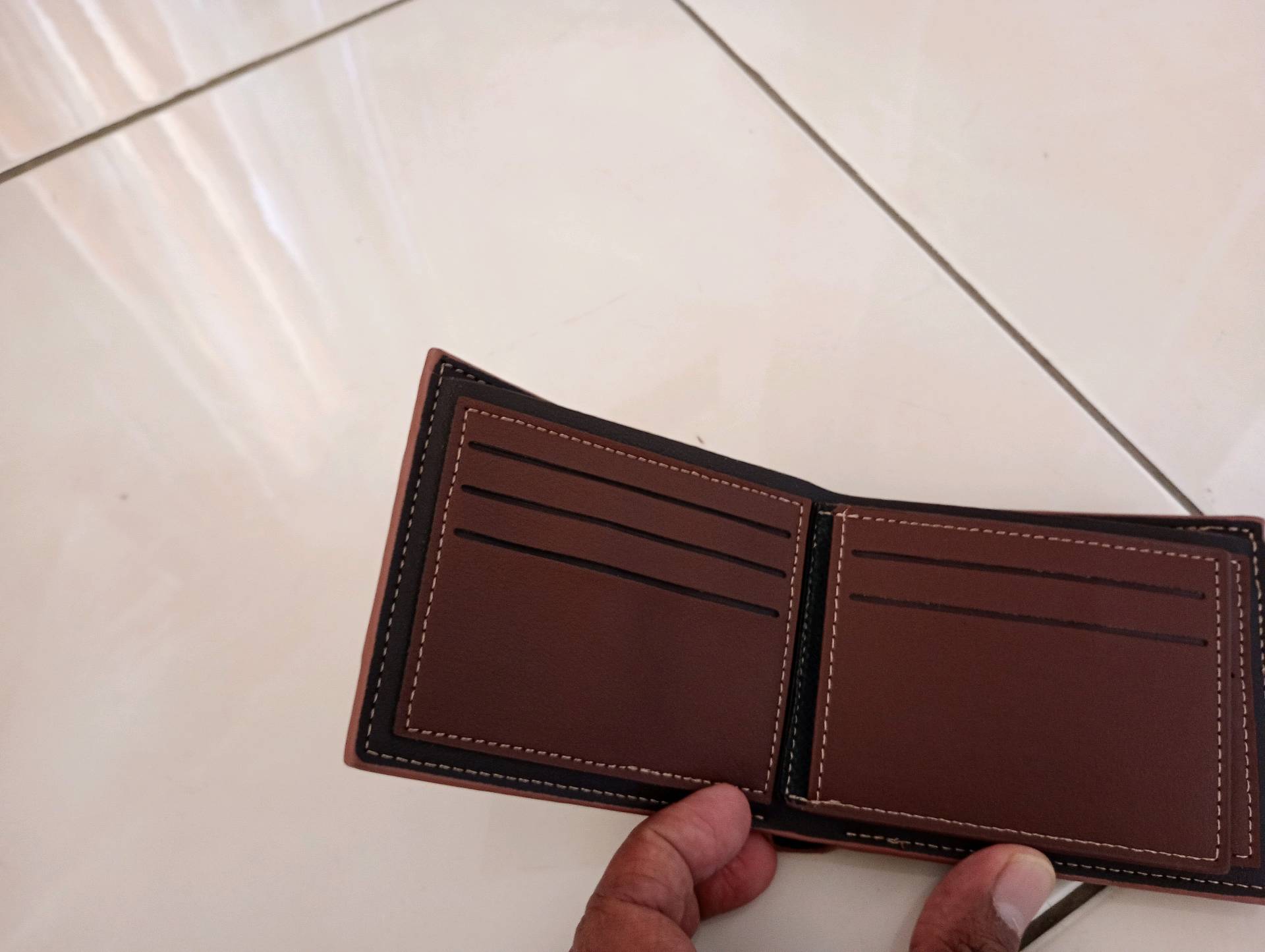 portefeuille en cuir Homme Men Bense — visuel 7